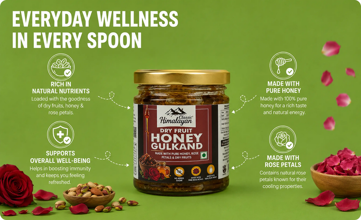 Himalayan dry fruit honey gulkand with nuts