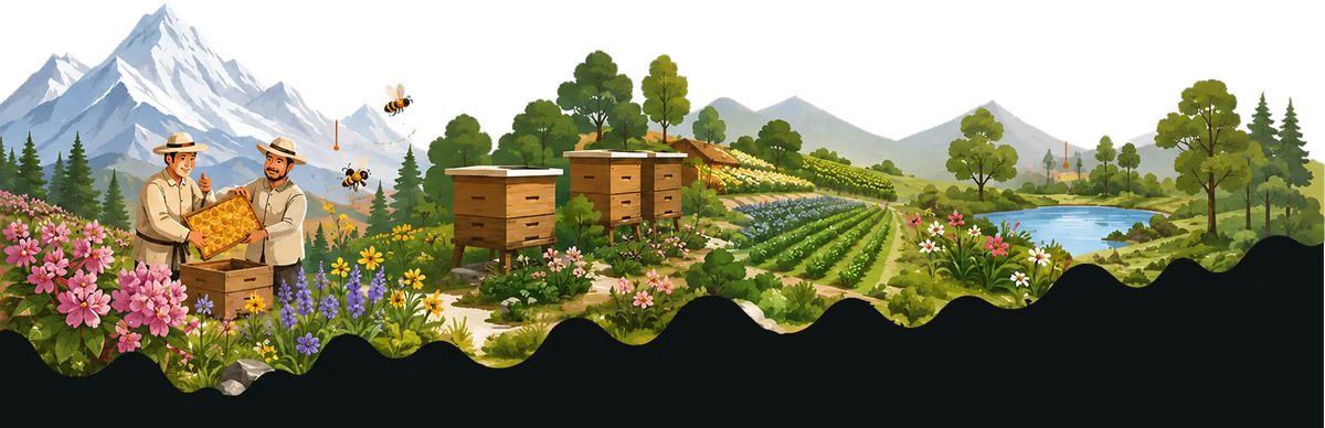 Himalayan honey harvesting landscape
