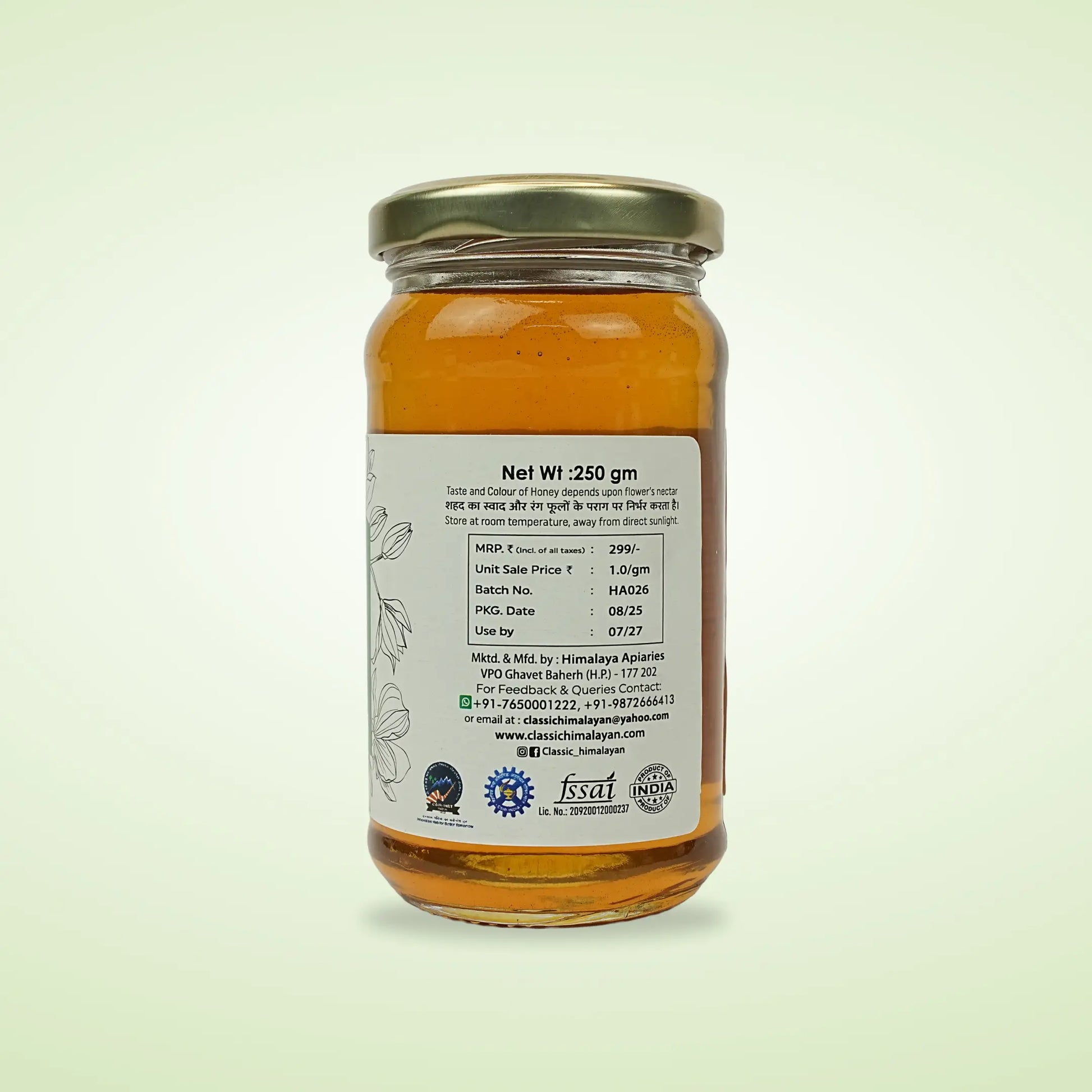 Fennel Honey for Digestion Net wt