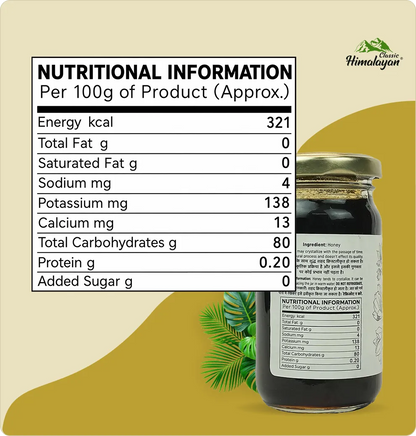 forest honey nutritional information