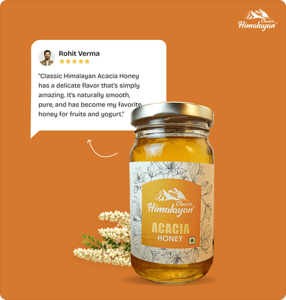 Classic Himalayan Acacia Honey with customer review.