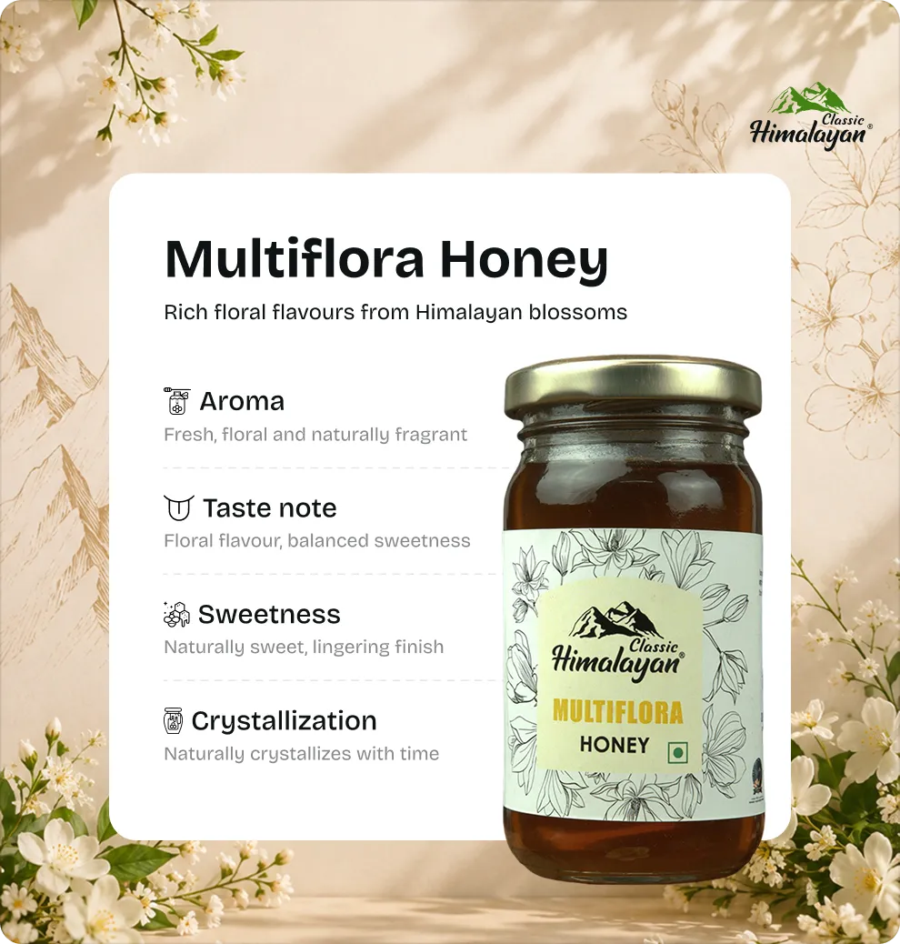 multiflora honey features