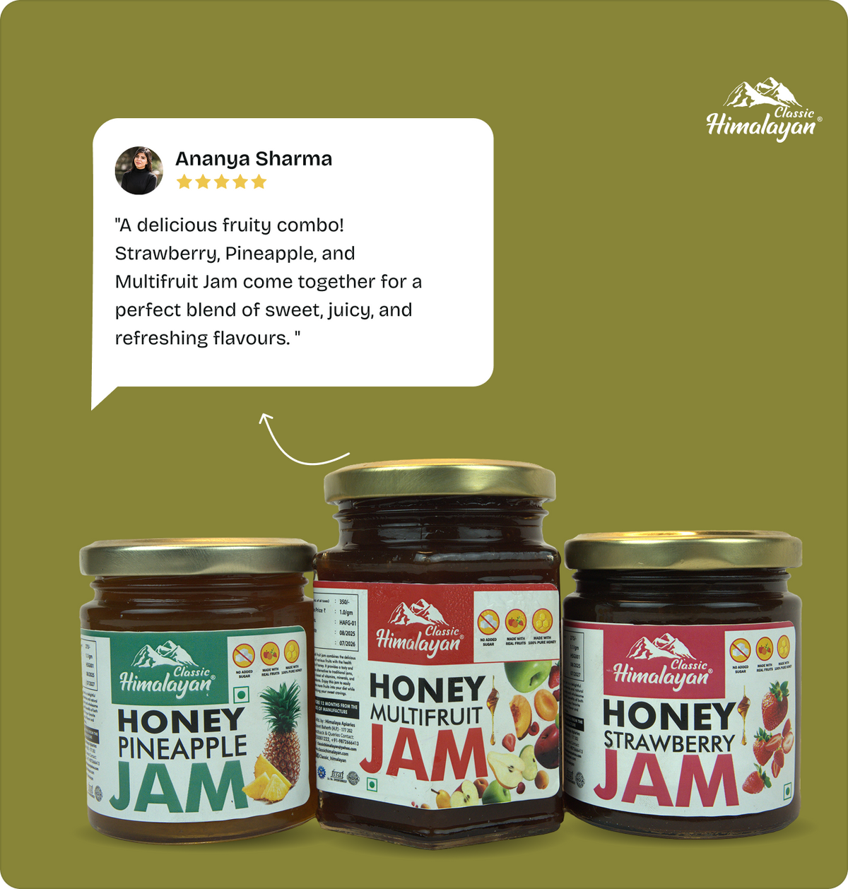 pineapple multifruit strawberry jam