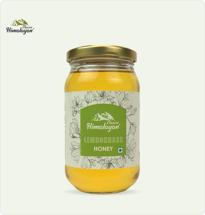 Classic Himalayan Lemongrass Honey jar.