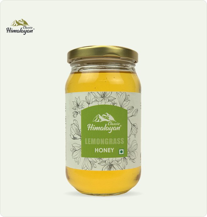 Classic Himalayan Lemongrass Honey jar.