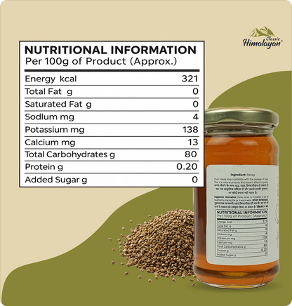 Ajwain Honey Nutrition information 