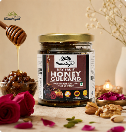 Classic Himalayan Dry Fruit Gulkand with roses and walnuts