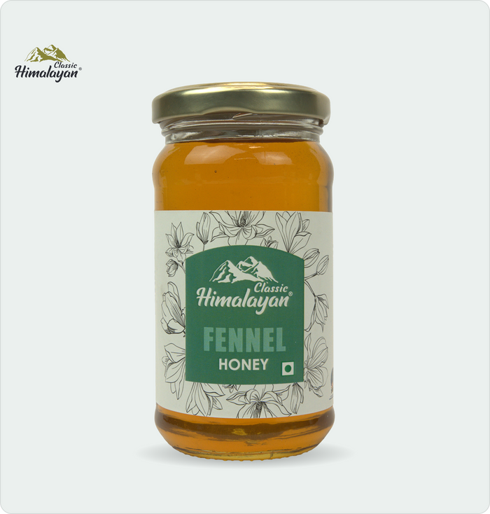 Classic Himalayan Fennel Honey jar.