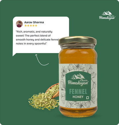 Himalayan Fennel Honey with customer review.