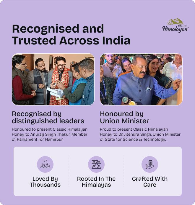 Himalayan brand testimonials and trust message.
