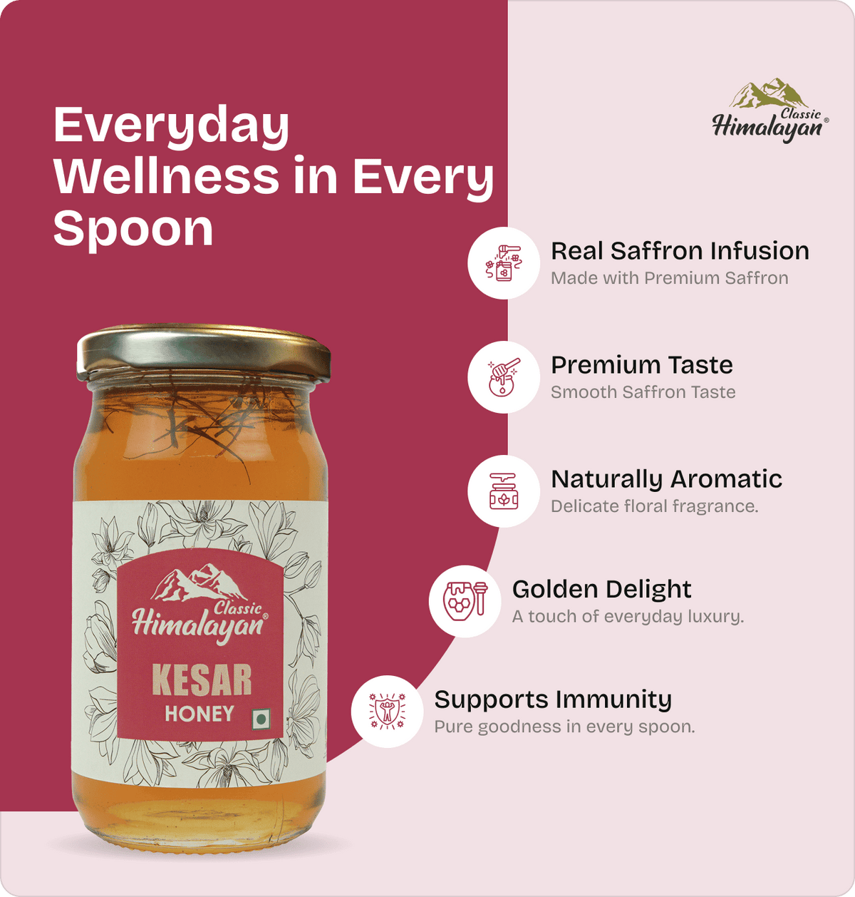 Classic Himalayan Kesar Honey Benefits