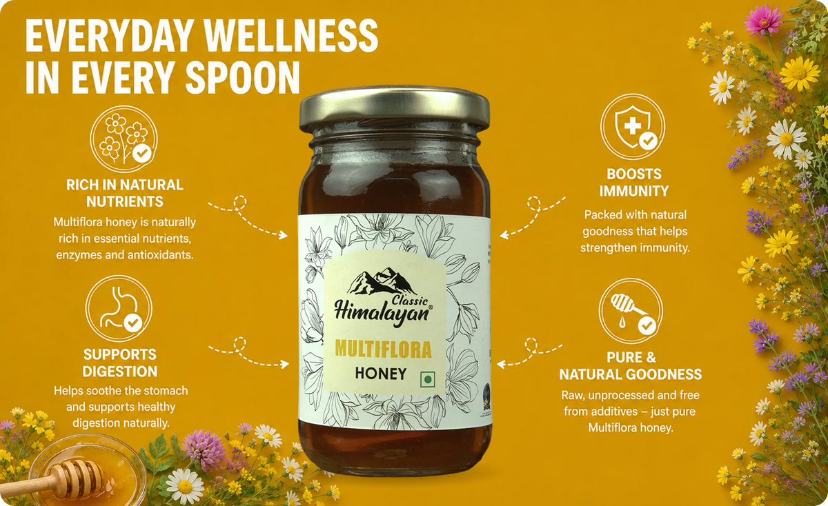 Classic Himalayan multiflora honey floral benefits