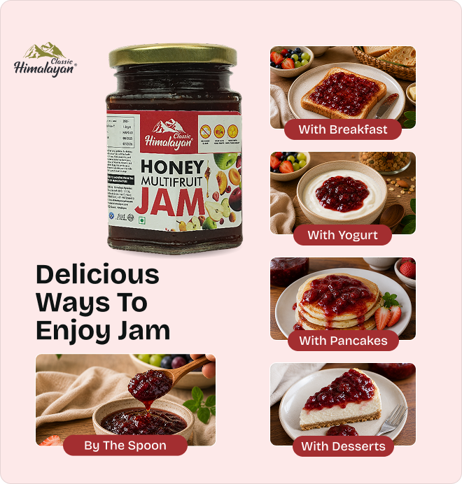 Classic Himalayan Multifruit Jam serving ideas