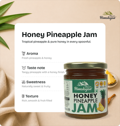 Classic Himalayan Pineapple Jam flavor profile info card