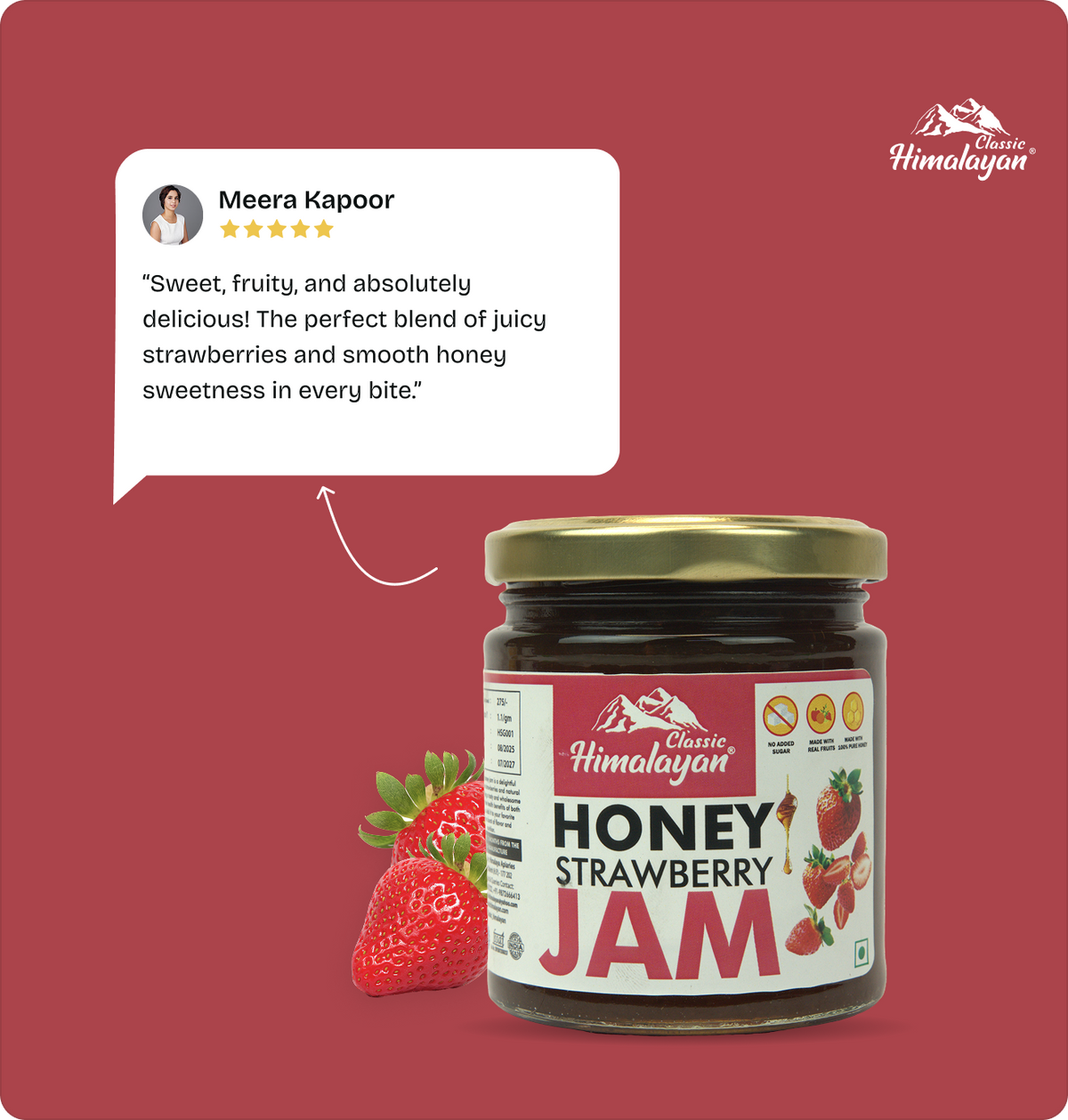 Classic Himalayan Strawberry Jam with customer review