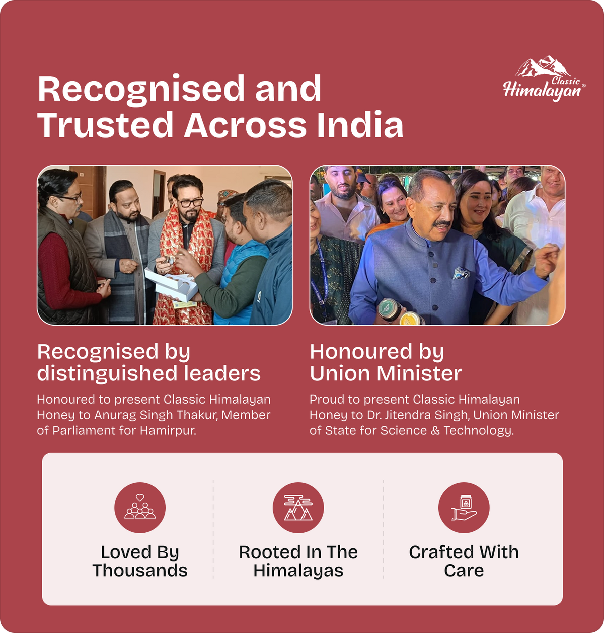 Classic Himalayan Strawberry Jam recognition and trust graphic